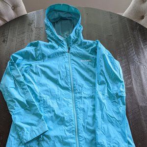 EUC Columbia lined waterproof jacket XL long/tall